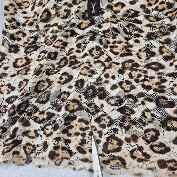 Vintage Guess Halter Top Animal Print Womens Sz Large Y2K Festival Goth Preppy - Picture 10 of 15